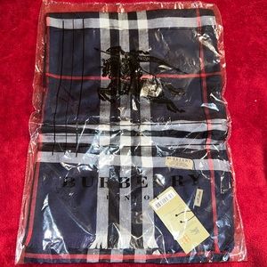Light weight  Navy Burberry Scarf